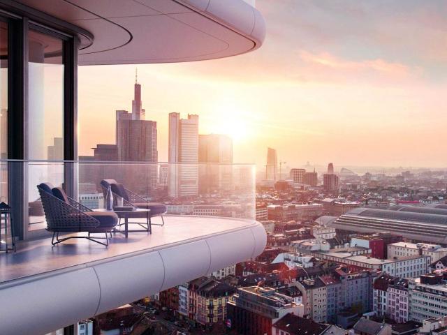 Furnished designer penthouse in 39th floor Insane views, concierge, full service included Frankfurt Amsterdam Apartments for Rent