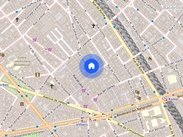 Furnished Duplex rental 2 bedrooms 58m² Batignolles Paris