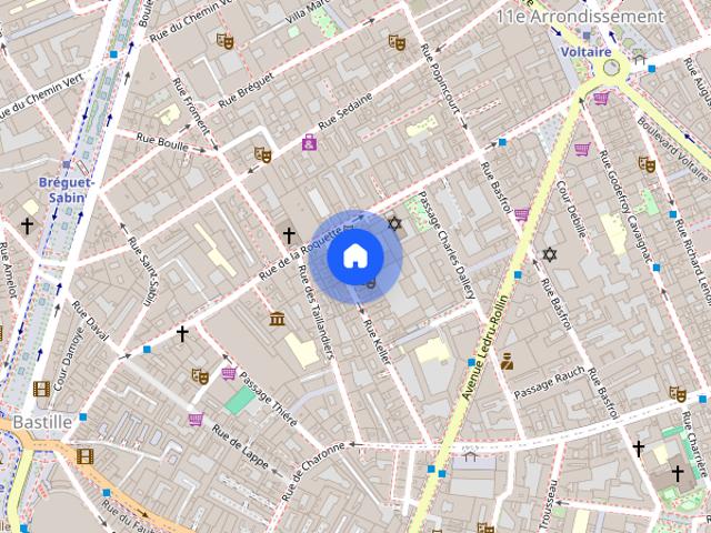 Furnished Duplex rental 2 bedrooms 70m² Bastille Paris