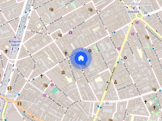 Furnished Duplex rental 2 bedrooms 70m² Bastille Paris