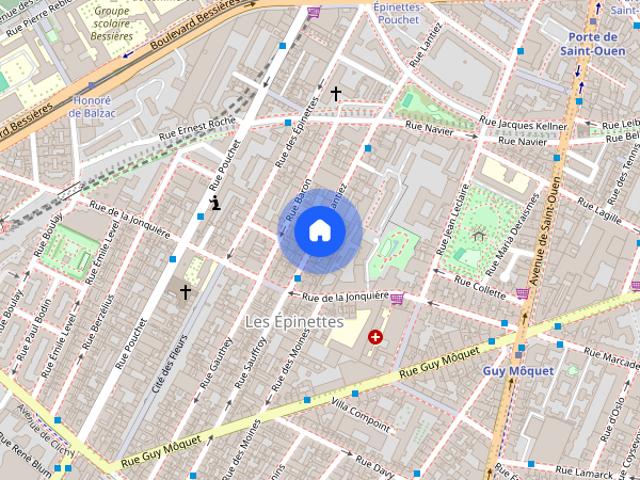 Furnished Duplex rental 3 bedrooms 96m² Batignolles Paris