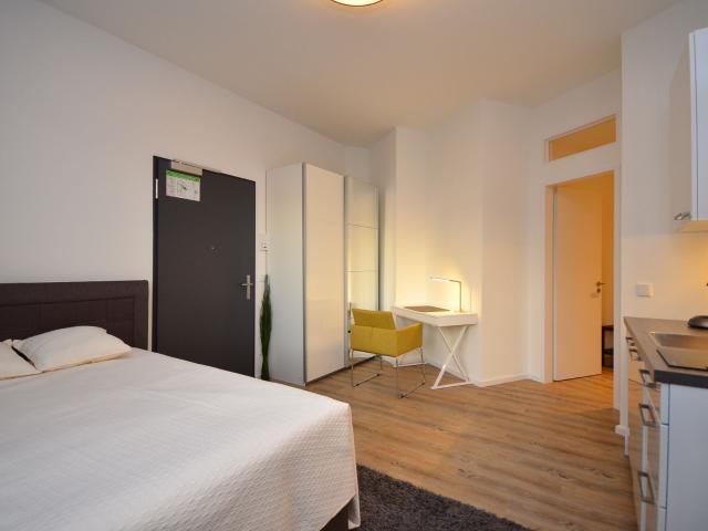 Furnished Junior Studio with Bathtub in Berlin Mitte Wedding