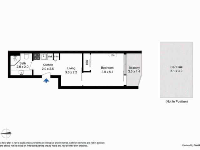 FURNISHED One bedroom apartment with carpark!
