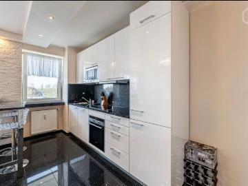 Furnished luxury 3 room apartment with terrace, balcony, and parking space