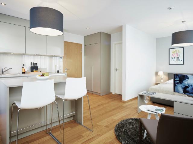 Furnished Smart Apartment in Frankfurt Europaviertel – 28 m²