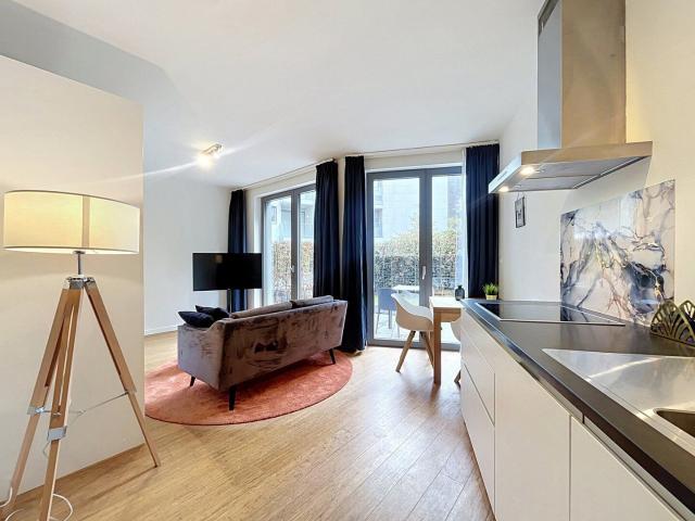 Furnished studio with a large terrace