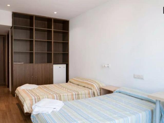 Furnished room in residence hall in Ciudad Universitaria
