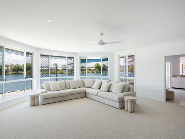 Furnished Waterfront Home with Pool, Boat Ramp & Dual Living