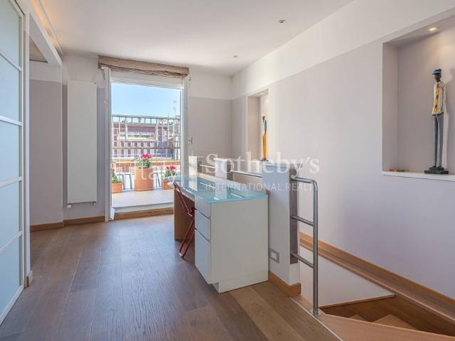 Furnished two level apartment with terraces