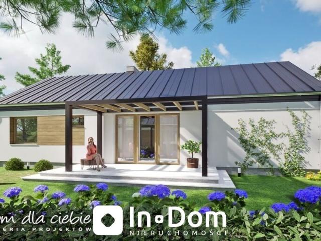 Nowoczesny dom 82,3 m² z tarasem i dużą działką