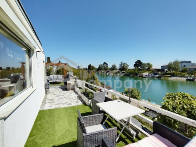 Ganzjährig wohnen direkt am Wasser – gepflegter Bungalow auf Pachtgrund am Donau Oder Kanal
