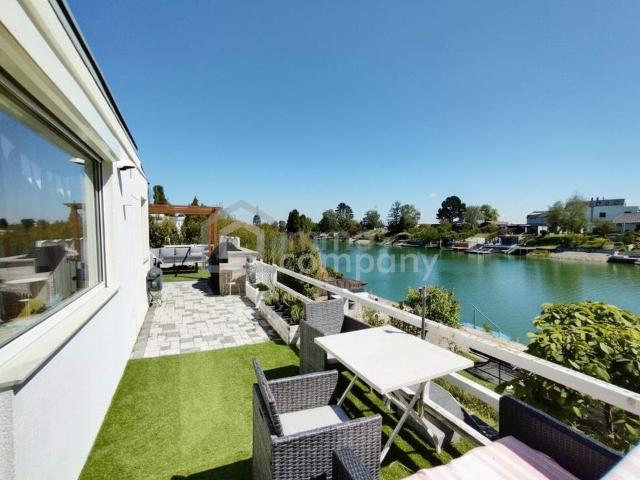 Ganzjährig wohnen direkt am Wasser – gepflegter Bungalow auf Pachtgrund am Donau Oder Kanal