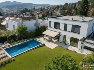 GABLITZ | modernes Einfamilienhaus mit tollem Blick über Gablitz | 8x4 Pool | hochwertig ausstattet | ZELLMANN IMMOBILIEN
