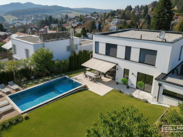 GABLITZ | modernes Einfamilienhaus mit tollem Blick über Gablitz | 8x4 Pool | hochwertig ausstattet | ZELLMANN IMMOBILIEN