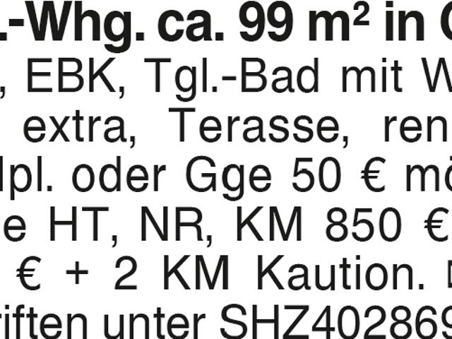 Gaildorf 3,5 Zi. Whg
