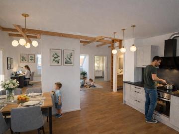 Galerie Penthouse „Wohnung Süd“ mit Dachterrasse in Grazer Bestlage – Geidorf
