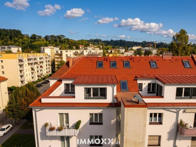 Galerie Penthouse Schlossbergblick Süd mit Dachterrasse in Grazer Bestlage – Geidorf