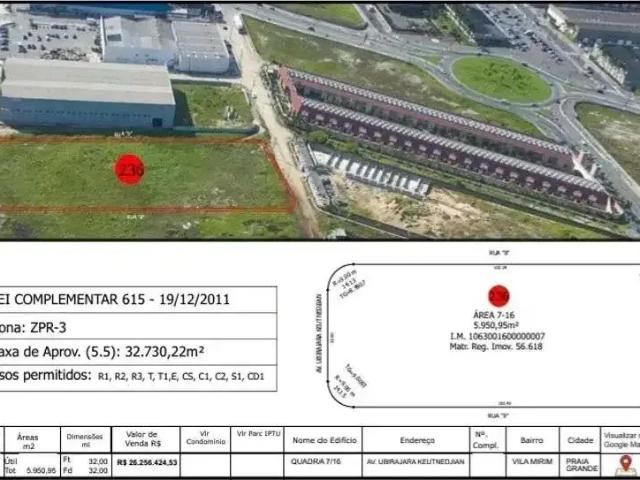 Terreno / Lote para Venda em Praia Grande/SP Vila Mirim