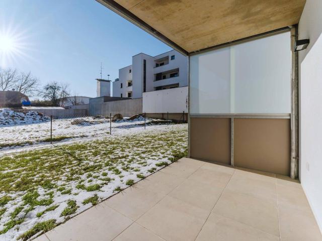 VERMITTELT GARTENWOHNUNG mit 3 Zimmer am Eck des Baukörpers PREISWERT Erstbezug