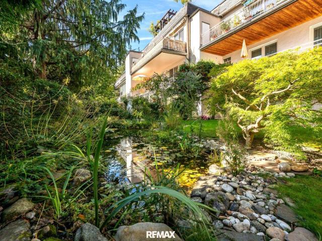 GARTENWOHNUNG mit Biotop, Sauna & Garage