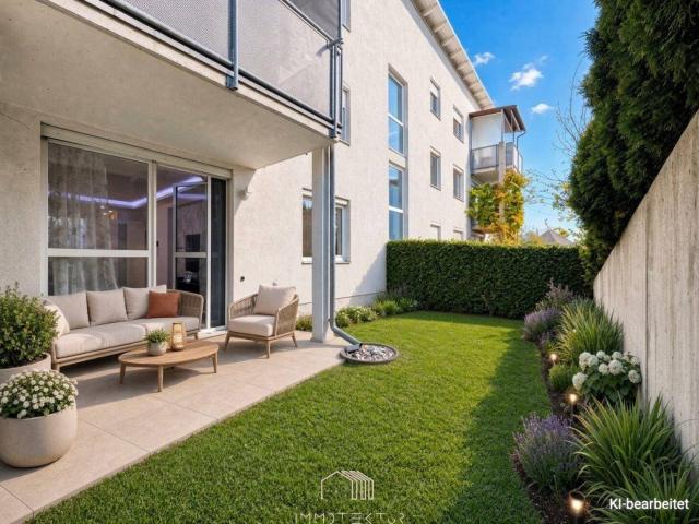 GARTENWOHNUNG MIT SELTENHEITSWERT – modernes Wohnen mit privatem Grünraum und Tiefgarage