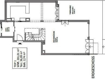 Gartenwohnung im Cottage: inkl 2 Garagenplätzen, inkl. Heizung und Warmwasser Akonto