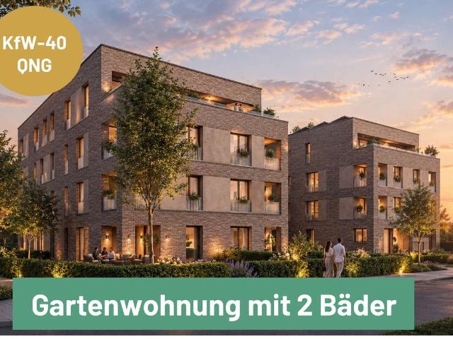 Gartenwohnung in Bad Nauheim | 3 Zimmer | KfW 40 QNG | Jetzt Neubau sichern
