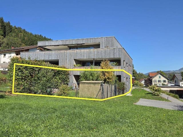 Gartenwohnung in Göfis 85m² Wohnfläche | 126m² Garten & 2 TG Plätze in Wohnanlage mit nur 5 Einheiten