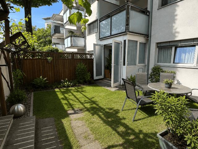 Gartenwohnung Salzburg, Aiglhof: 65 m² EG mit 48 m² Sonnengarten, sofort frei