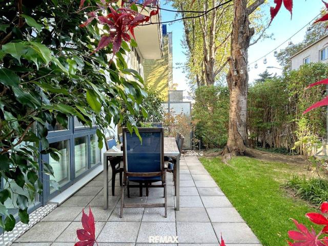 Garten mit Altbaumbestand Wohnung nahe Marchfeldkanal – Durchdacht bis ins Detail!