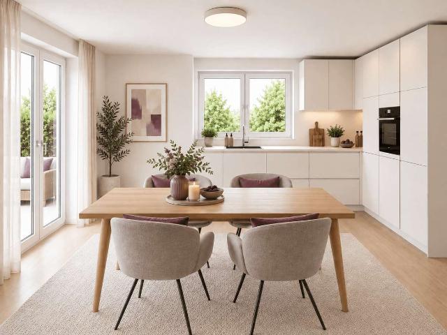 Garten statt Balkon: komfortable 3 Zimmer Wohnung für kleine Familien