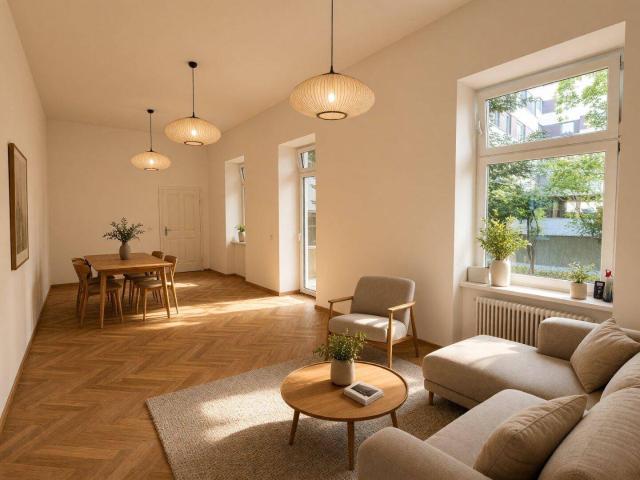 Gartenglück in Wien: Sanierte 3 Zimmer Wohnung mit privater Grünoase