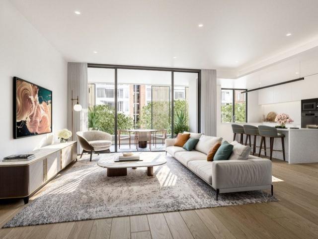 GARDEN FACING TWO BEDROOM + MEDIA RESIDENCE WITH LARGE BALCONY