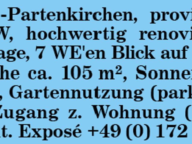 Garmisch Partenkirchen, provisionsfrei