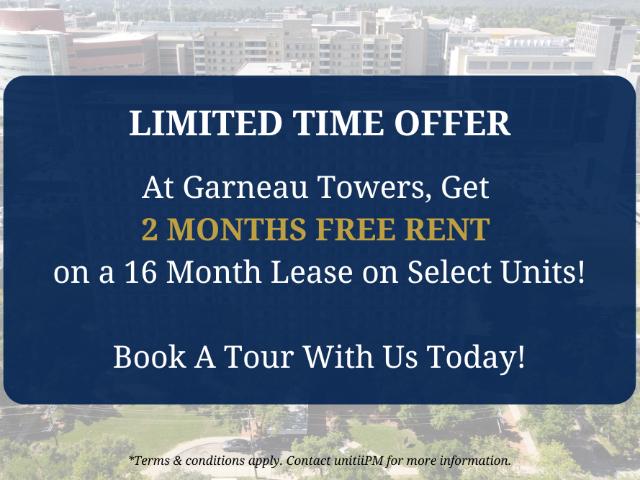 Garneau Towers Apartments 2 Bed 1 Bath Apartment for Rent