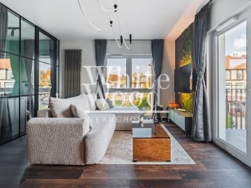 Nowoczesne dwupoziomowe mieszkanie 3 pokoje, garaż, balkon