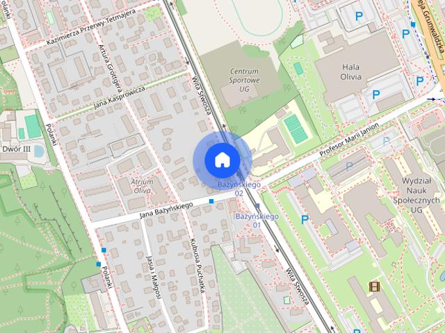 Gdańsk, Oliwa, Stwosza, mieszkanie, do wynajęcia, 2 pokoje