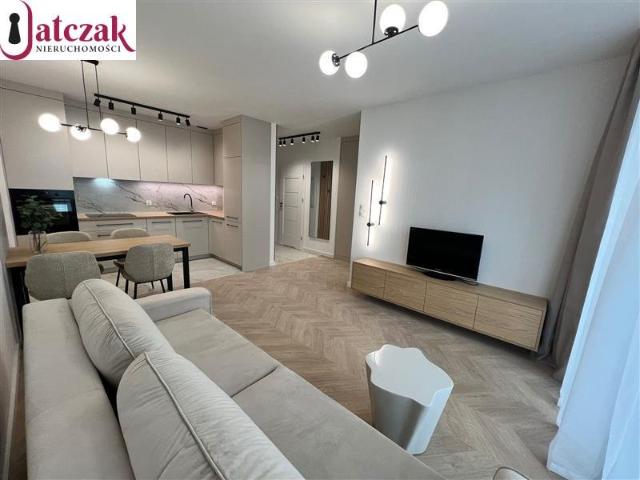 Nowoczesny 2 pokojowy apartament z balkonem i garażem