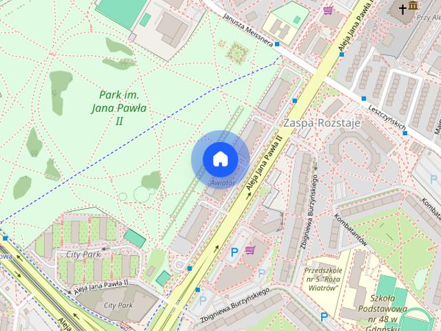Gdańsk Zaspa, Awiator, komfortowe 3 pokoje, widok na park, garaż
