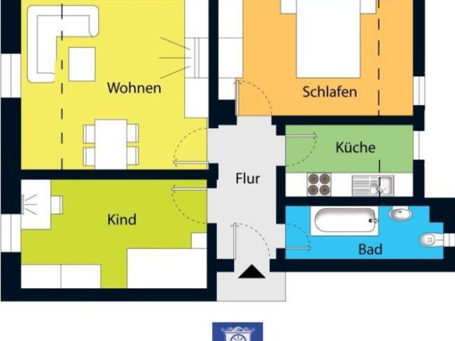 Gemütlich Wohnen unterm Dach!