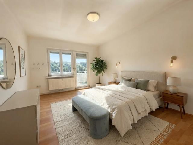 Gemütliche Balkonwohnung mit Weitblick und Stellplatz