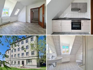 Gemütliche Dachgeschosswohnung mit wertiger Einbauküche und Stellplatz