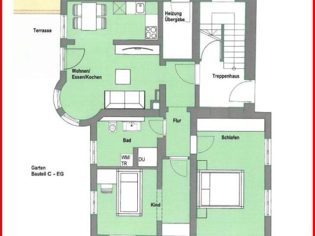 Gemütliche Erdgeschosswohnung mit Garten