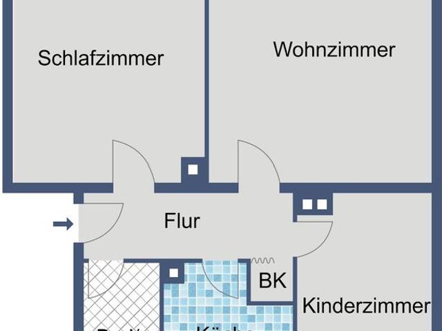 Gemütliche Familienwohnung ohne Aufzug im 2. OG