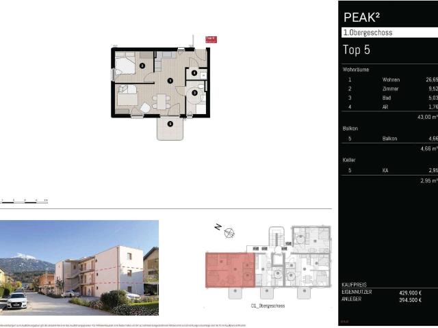 Gemütliche Terrassenwohnung mit 2 oder 3 Zimmer Variante