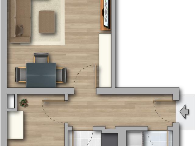 Gemütliche und moderne Zweiraumwohnung alles neu!