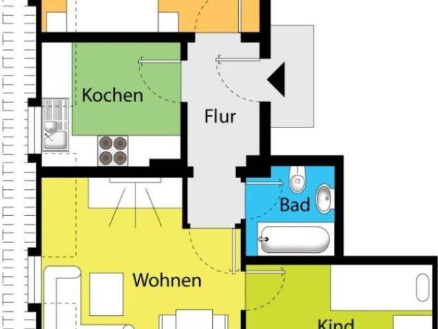 Gemütliche Wohnung mit EBK! Herrlicher Blick!