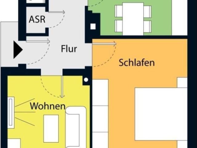 Gemütliche Wohnung unterm Dach!