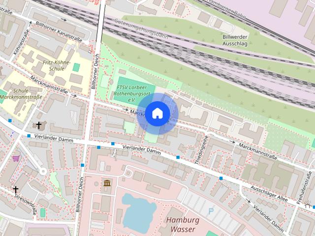 Gemütliche Wohnung zur Miete mit Balkon in Hamburg Rothenburgsort Wentzel Dr