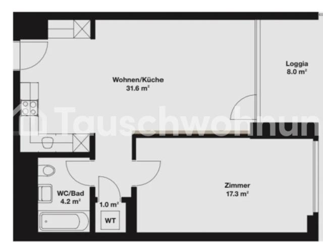 Gemütliche 2.5 Zimmer Wohnung in Zürich tauschen